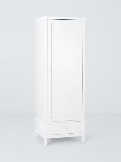 John Lewis Wilton Single Wardrobe, White