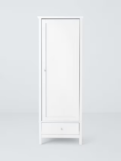 John Lewis Wilton Single Wardrobe, White