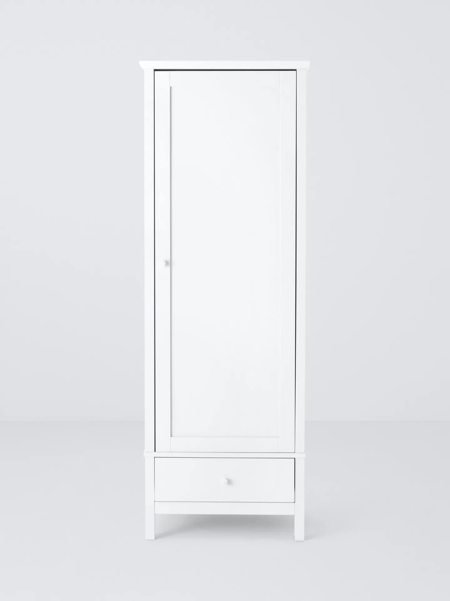 John Lewis Wilton Single Wardrobe, White