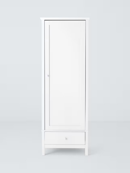John Lewis Wilton Single Wardrobe, White