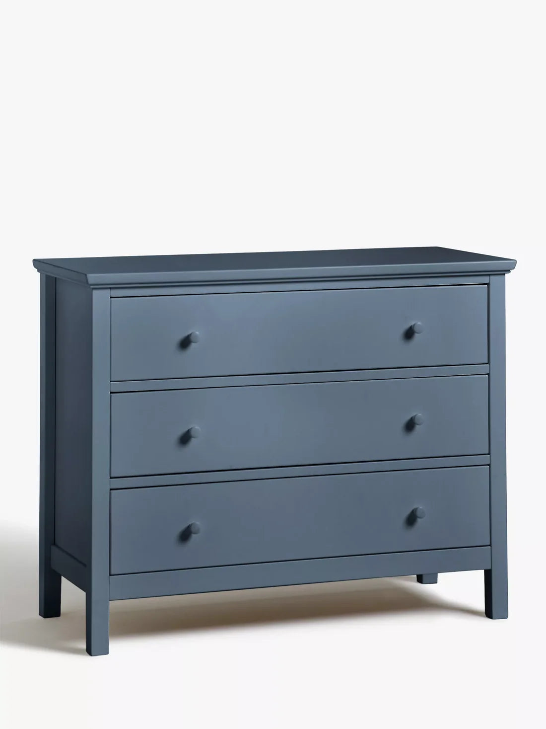 John Lewis Wilton 3 Drawer Chest, Denim Blue