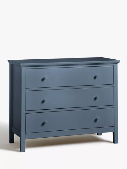 3446714 John Lewis any day Wilton three drawer chest denim blue