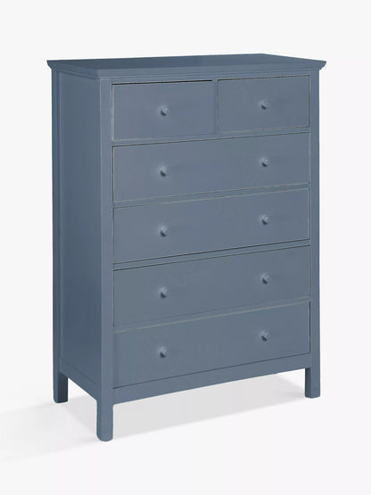 John Lewis Wilton 6 Drawer Chest Denim Blue