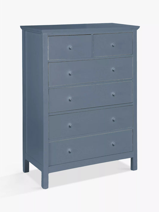 John Lewis Wilton 6 Drawer Chest Denim Blue