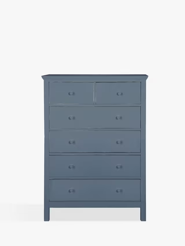 John Lewis Wilton 6 Drawer Chest Denim Blue