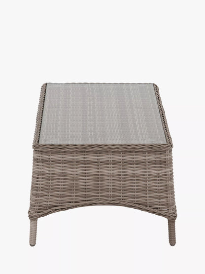 John Lewis Rye Woven Rectangular Garden Coffee Table, Natural