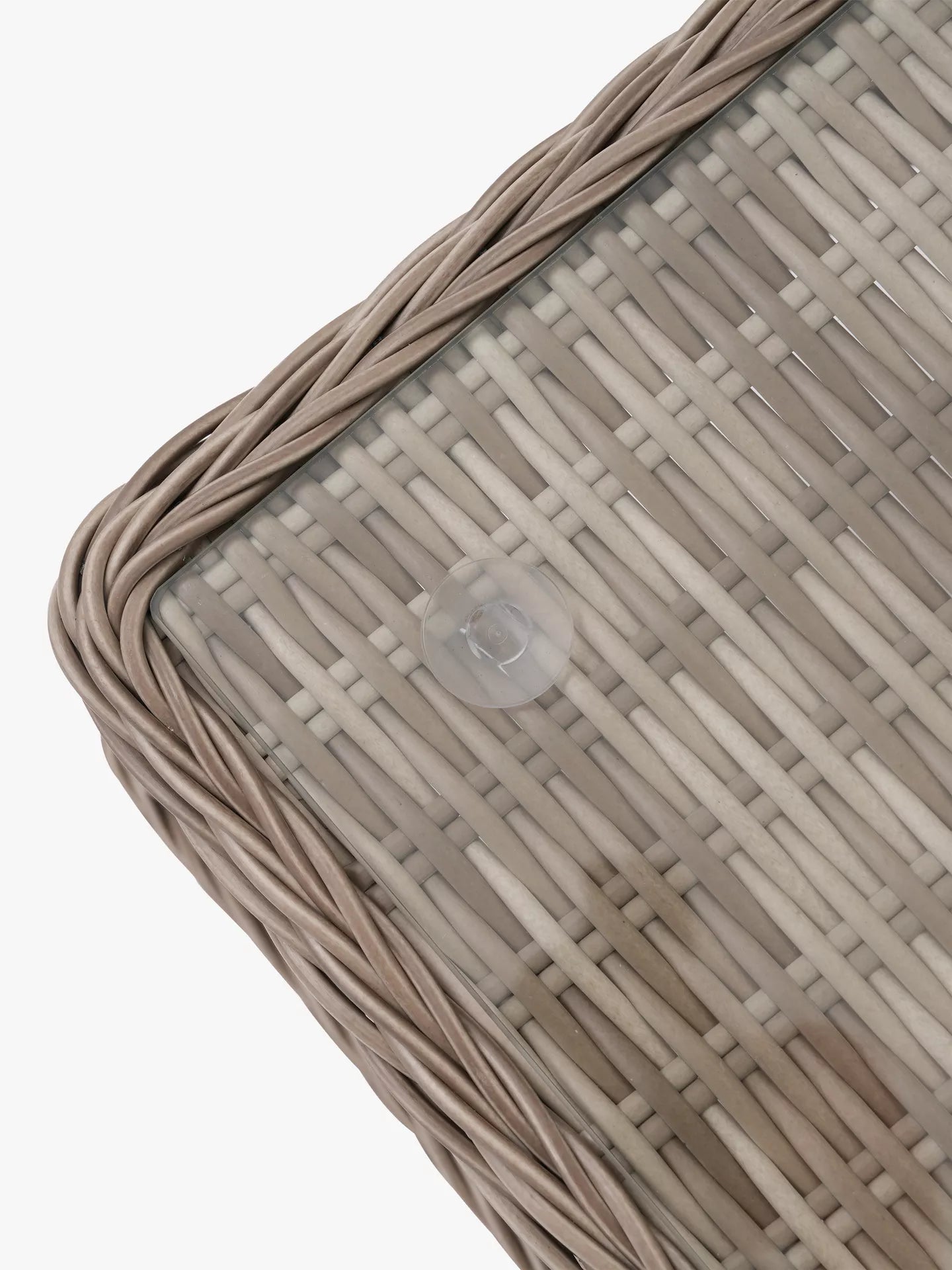 John Lewis Rye Woven Rectangular Garden Coffee Table, Natural