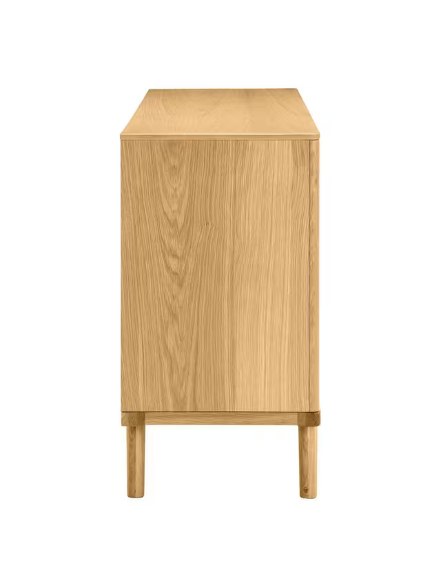 John Lewis Bow 6 Drawer Chest, Natural