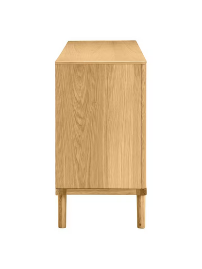 John Lewis Bow 6 Drawer Chest, Natural