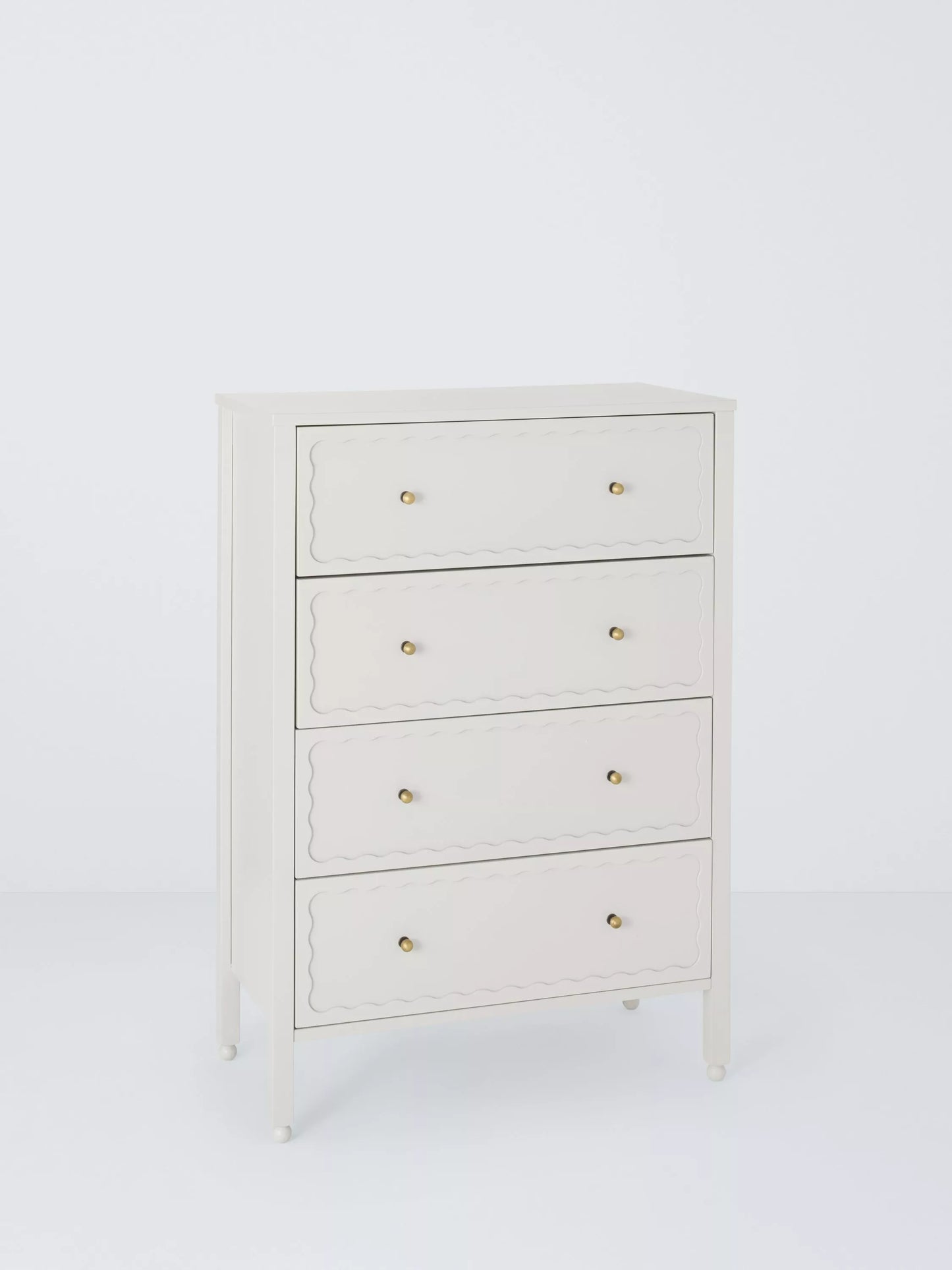 John Lewis Wave 4 Drawer Chest  Gre