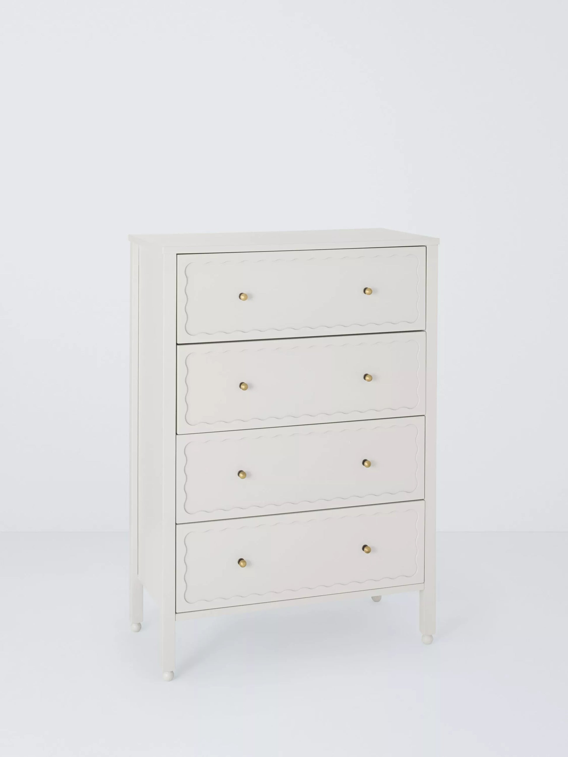 John Lewis Wave 4 Drawer Chest  Gre