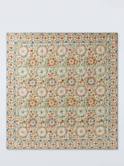 John Lewis Keya Suzani Quilted Bedspread, Multi