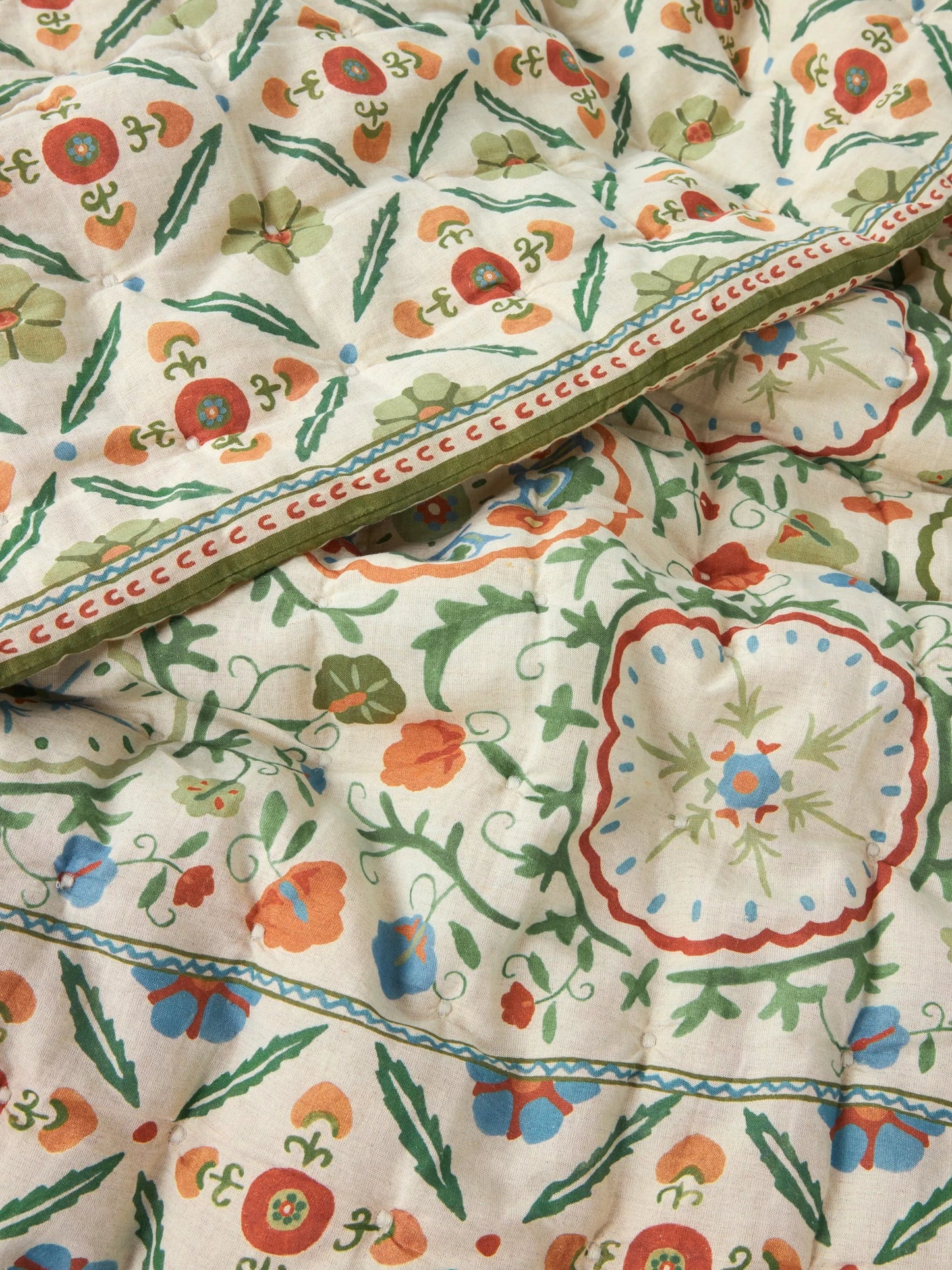 John Lewis Keya Suzani Quilted Bedspread, Multi