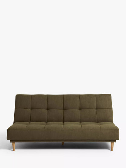 John Lewis Linear Medium 2 Seater Sofa Bed, Light Leg, Cambridge Hunter