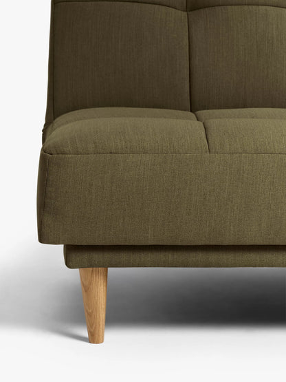 John Lewis Linear Medium 2 Seater Sofa Bed, Light Leg, Cambridge Hunter
