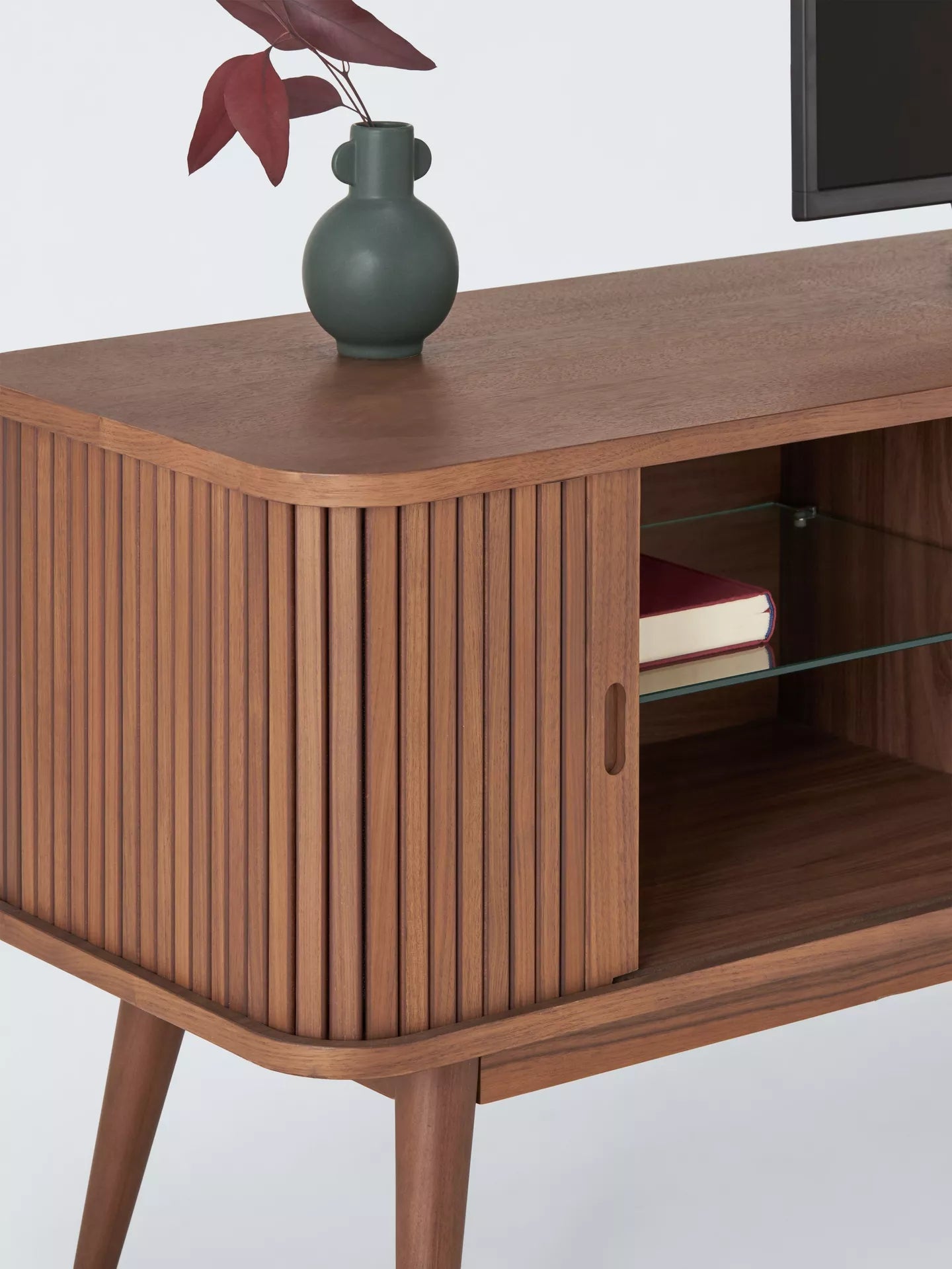 John Lewis Grayson Large TV Unit, Dark Brown