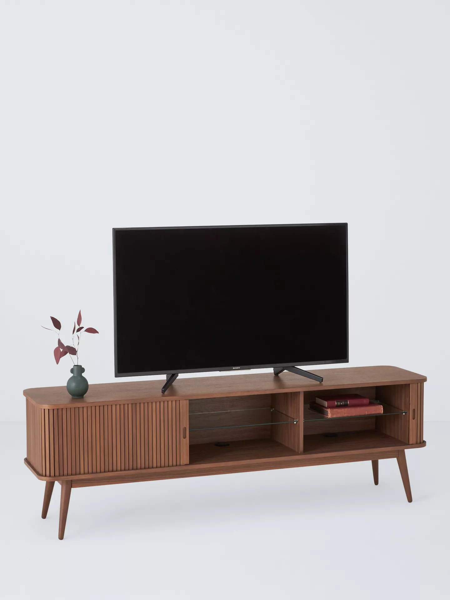 John Lewis Grayson Large TV Unit, Dark Brown