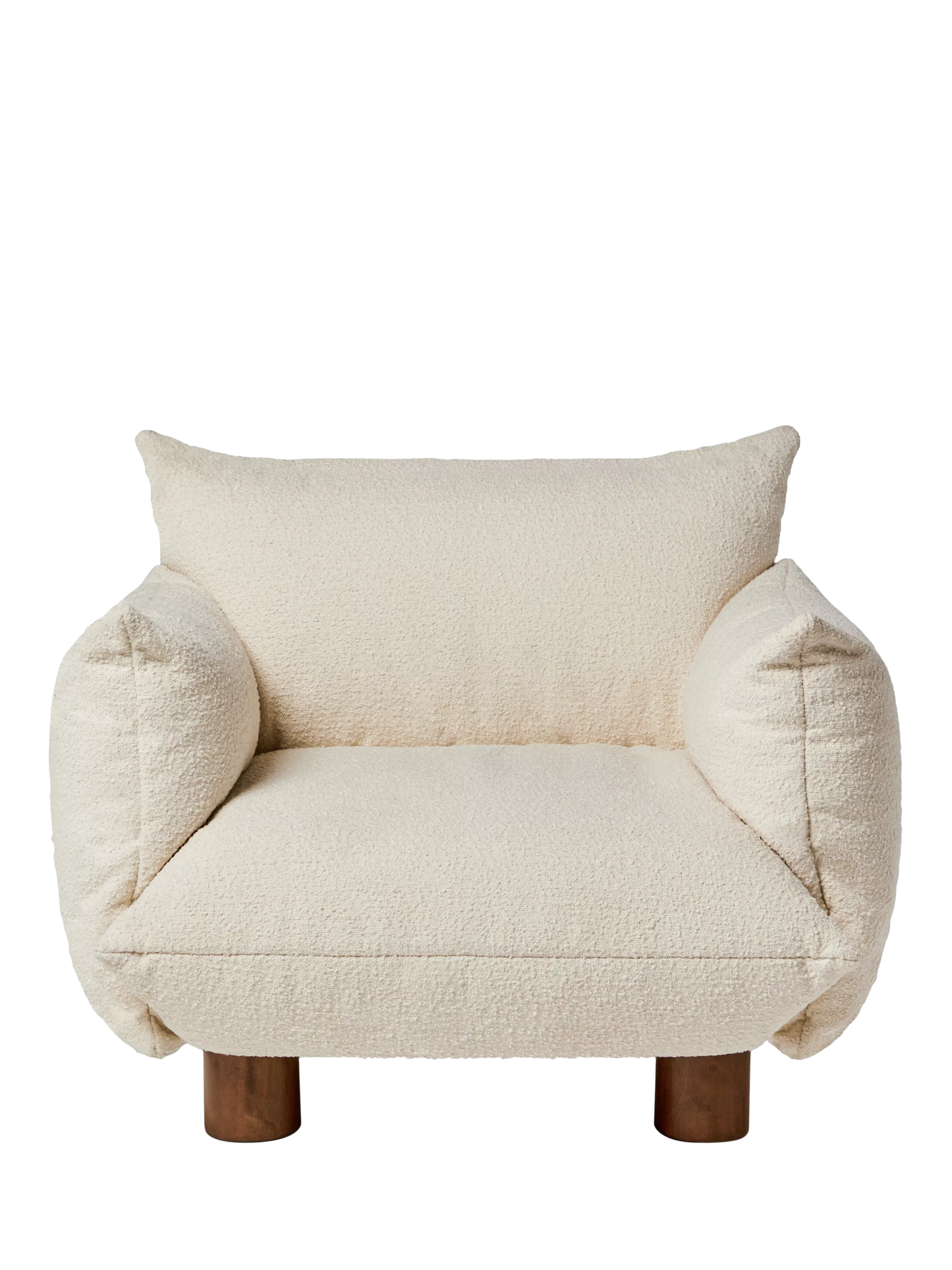 MADE Jude Armchair  Ivory Boucle