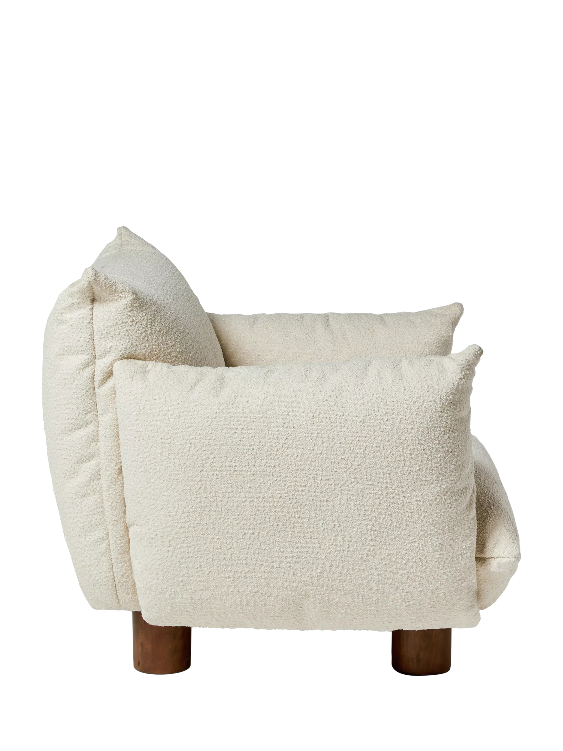MADE Jude Armchair  Ivory Boucle
