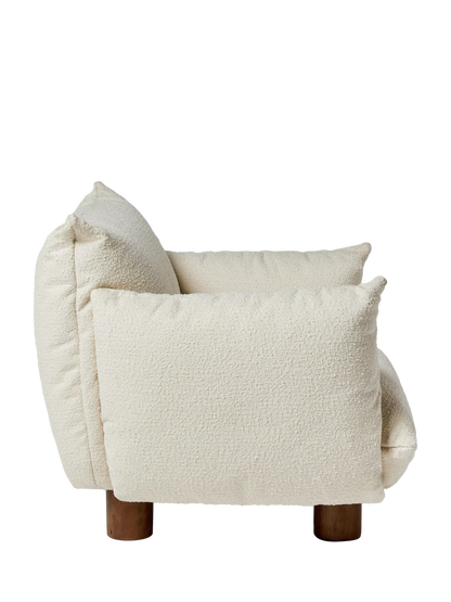 MADE Jude Armchair  Ivory Boucle
