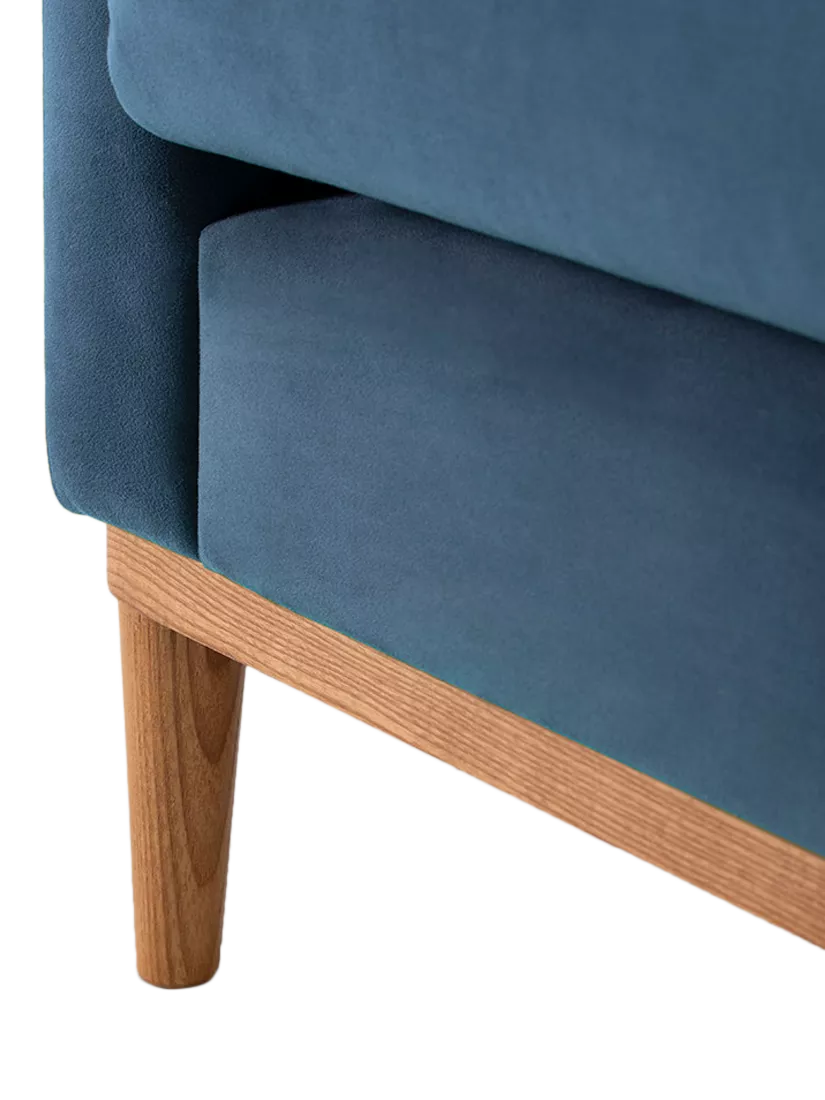 Swyft Model X01 Large 3 Seater Sofa Velvet Teal