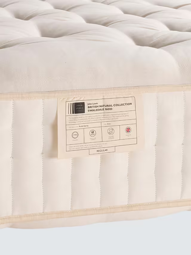 John Lewis British Swaledale 16000 Mattress Firmer Tension Super King Size
