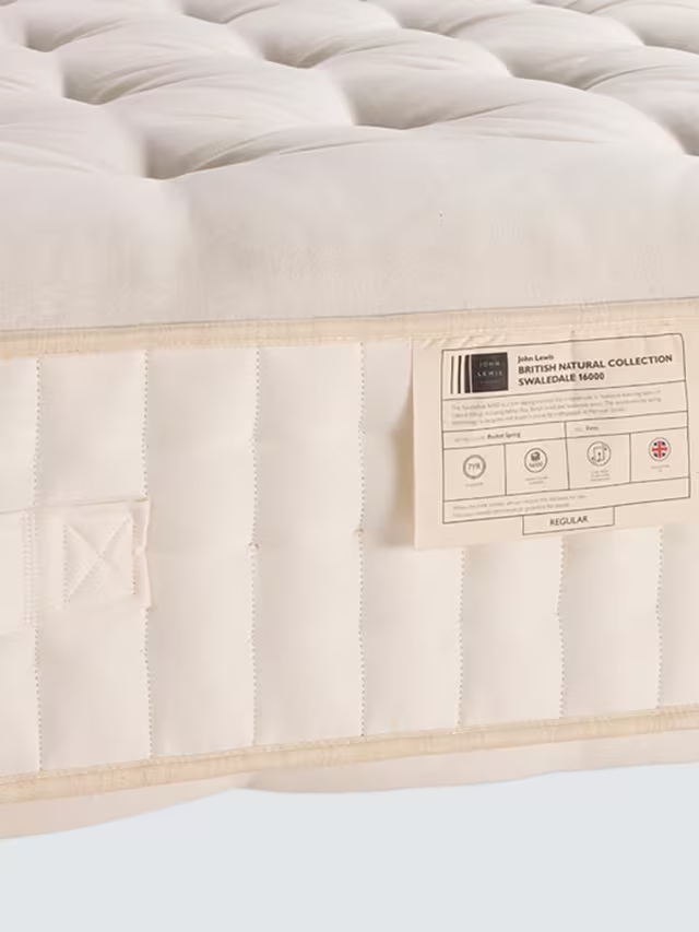 John Lewis British Natural Collection Swaledale 16000 Mattress Regular Tension King Size