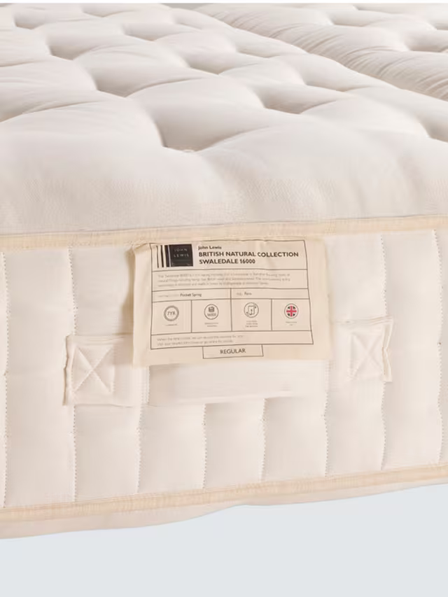 John Lewis Swaledale 16000 Zip Link Mattress Regular Tension Super King Size