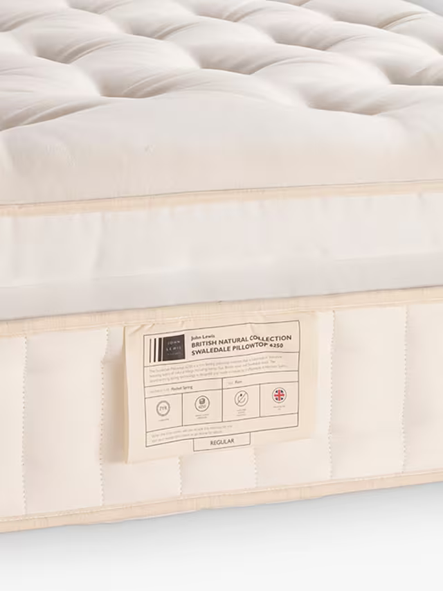 John Lewis Swaledale Pillowtop 6250 Mattress, Firmer Tension, King Size