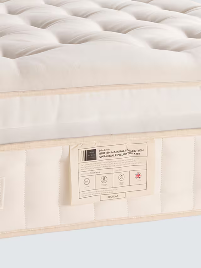 John Lewis Swaledale Pillowtop 6250 Mattress Regular and Firmer Tension Super King Size