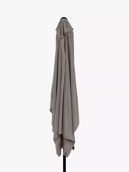 John Lewis Aluminium Wind-Up Parasol, 3 x 2m, Grey
