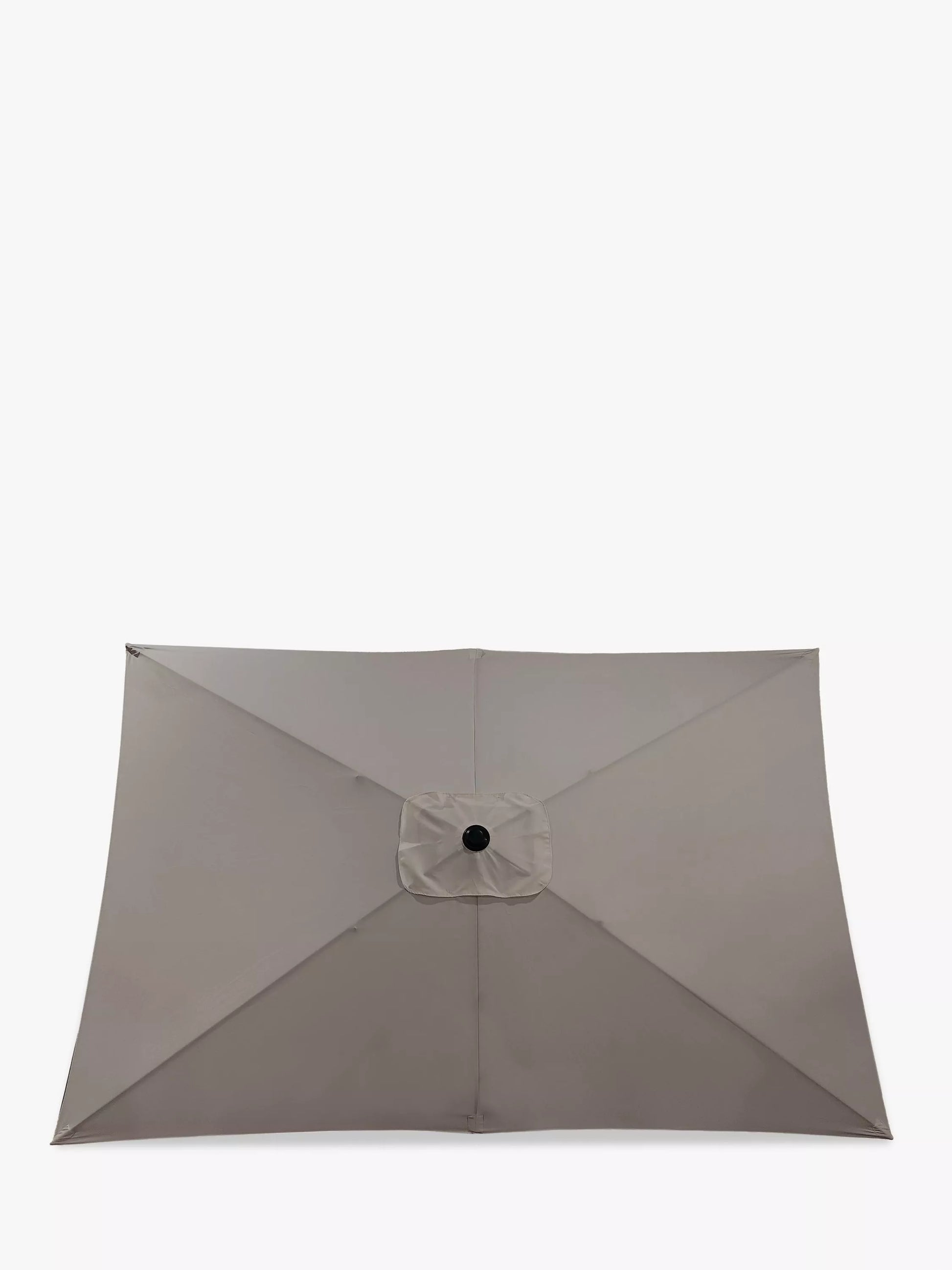 John Lewis Aluminium Wind-Up Parasol, 3 x 2m Grey