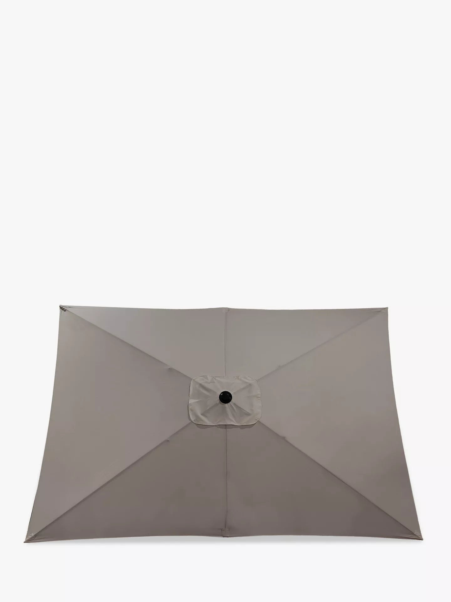 John Lewis Aluminium Wind-Up Parasol, 3 x 2m, Grey