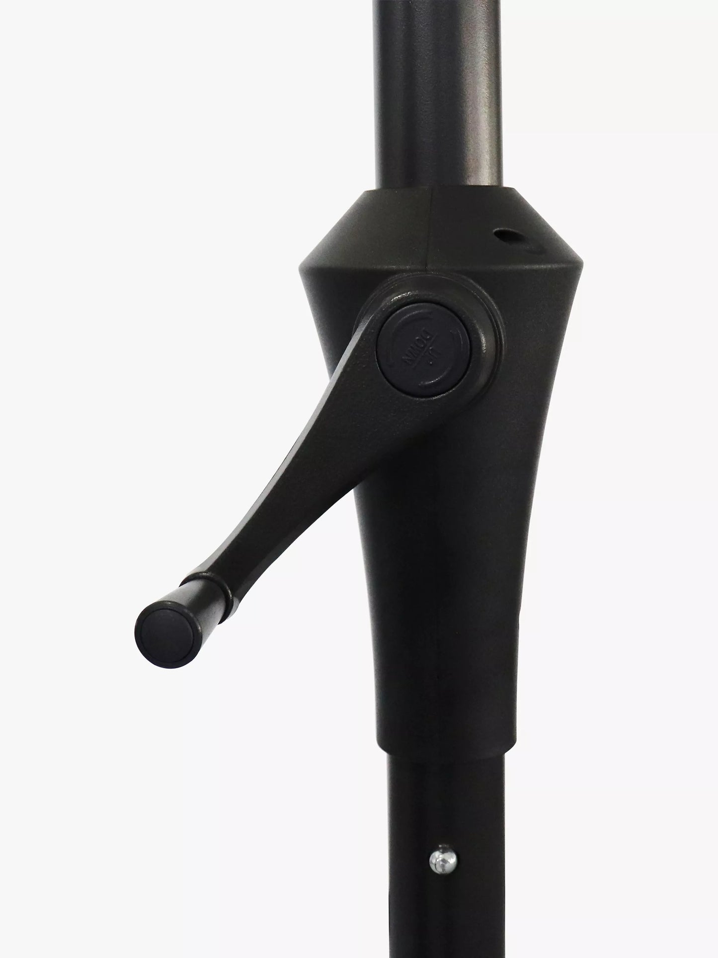 John Lewis Aluminium Wind-Up Parasol, 3 x 2m Grey