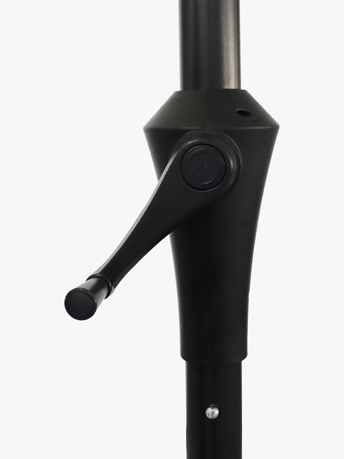 John Lewis Aluminium Wind-Up Parasol, 3 x 2m, Grey