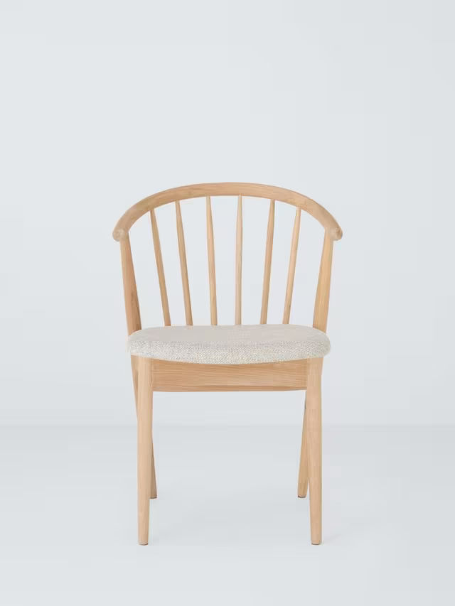 John Lewis Kinross II Dining Chair, Oak/Upholstered Seat