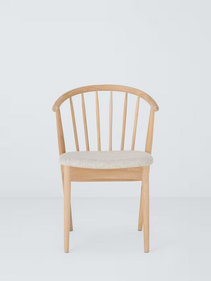 John Lewis Kinross II Dining Chair, Oak/Upholstered Seat