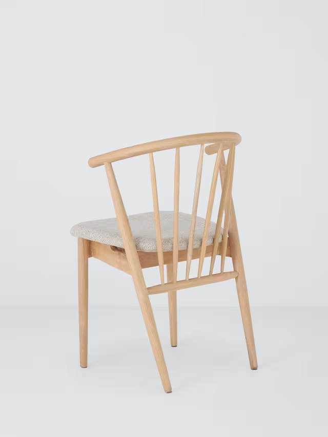 John Lewis Kinross II Dining Chair, Oak/Upholstered Seat