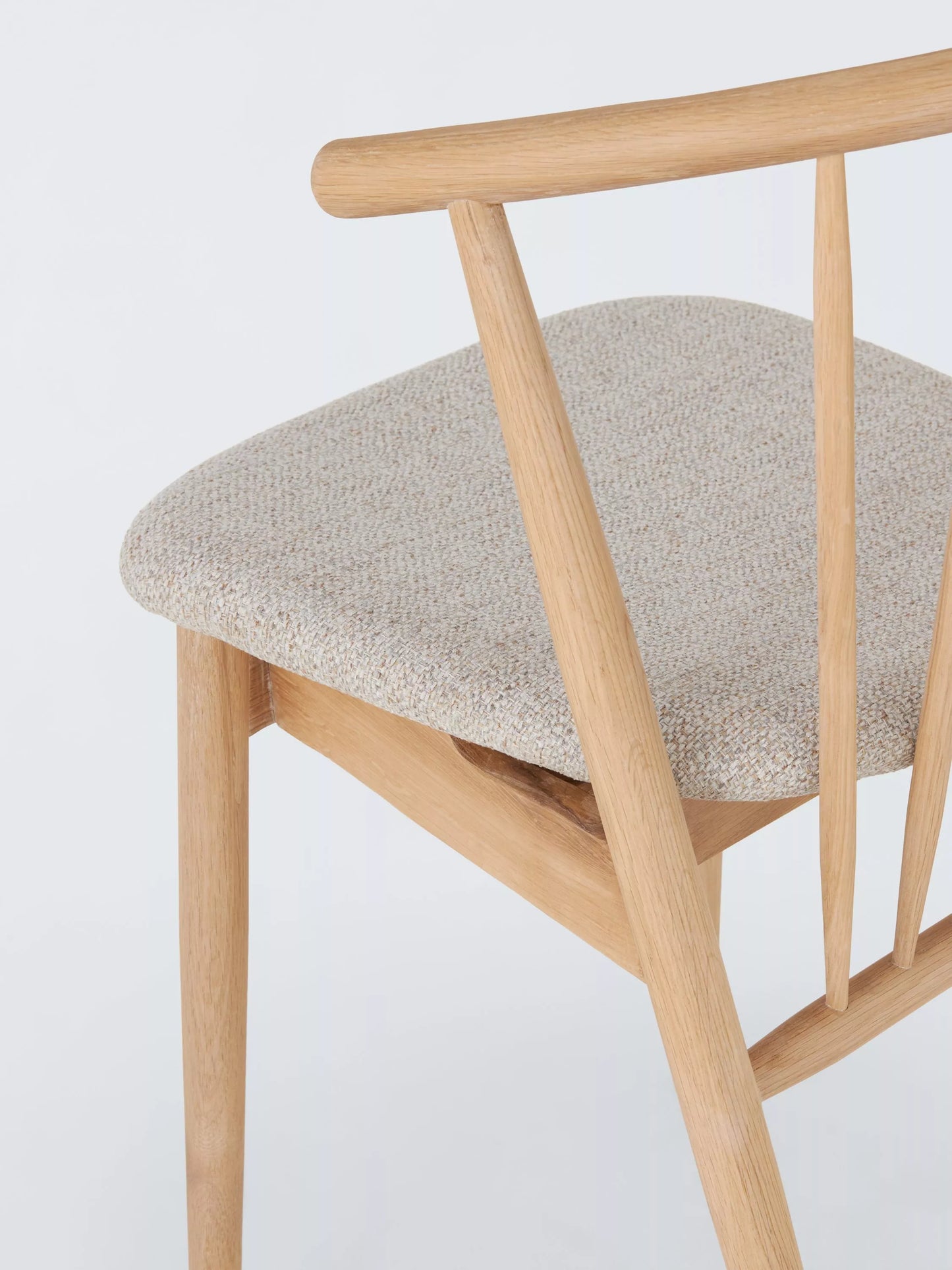 John Lewis Kinross II Dining Chair, Oak/Upholstered Seat