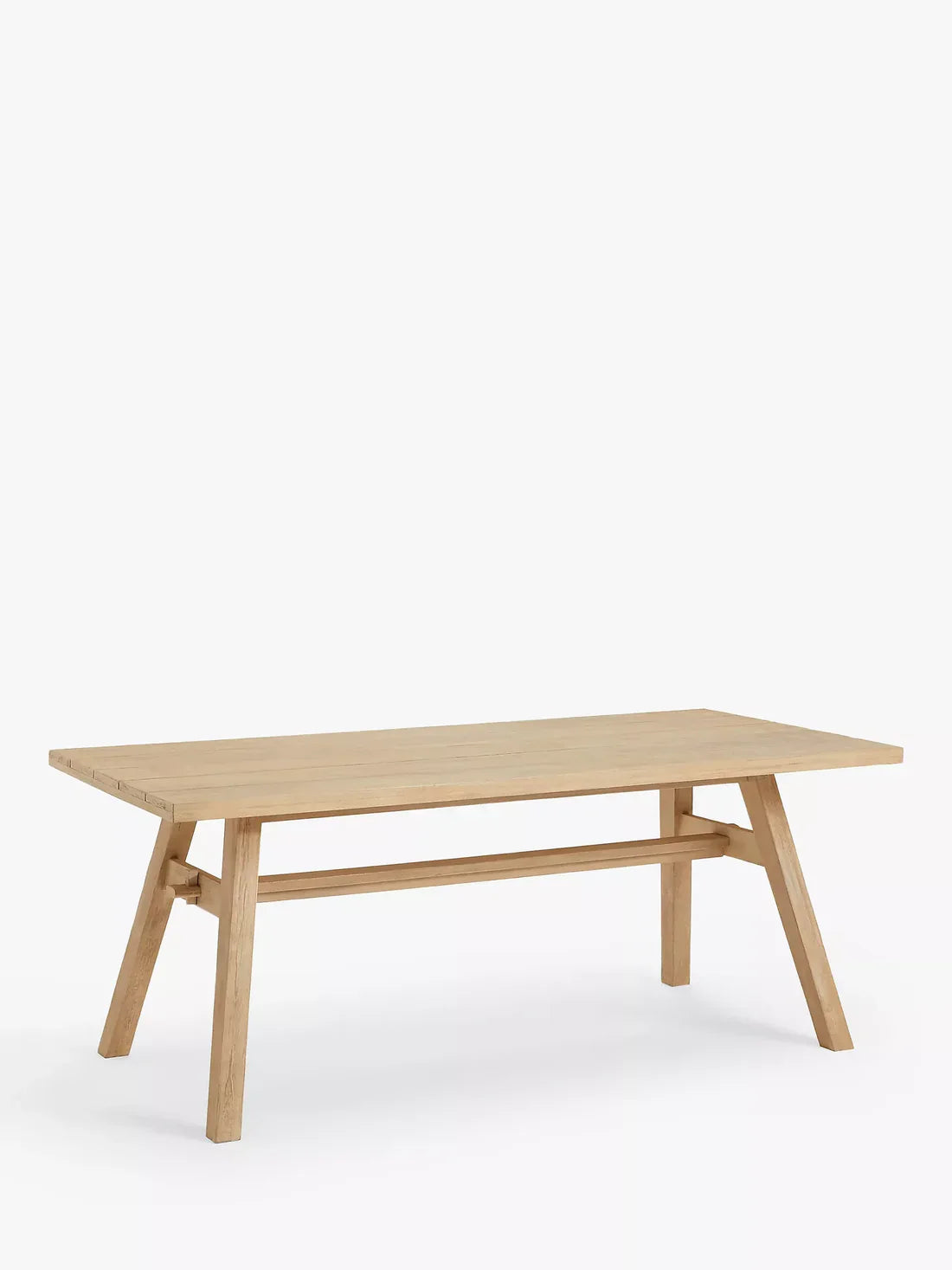 John Lewis Burford Rectangular Garden Dining Table, 190cm, (Acacia Wood), Natural
