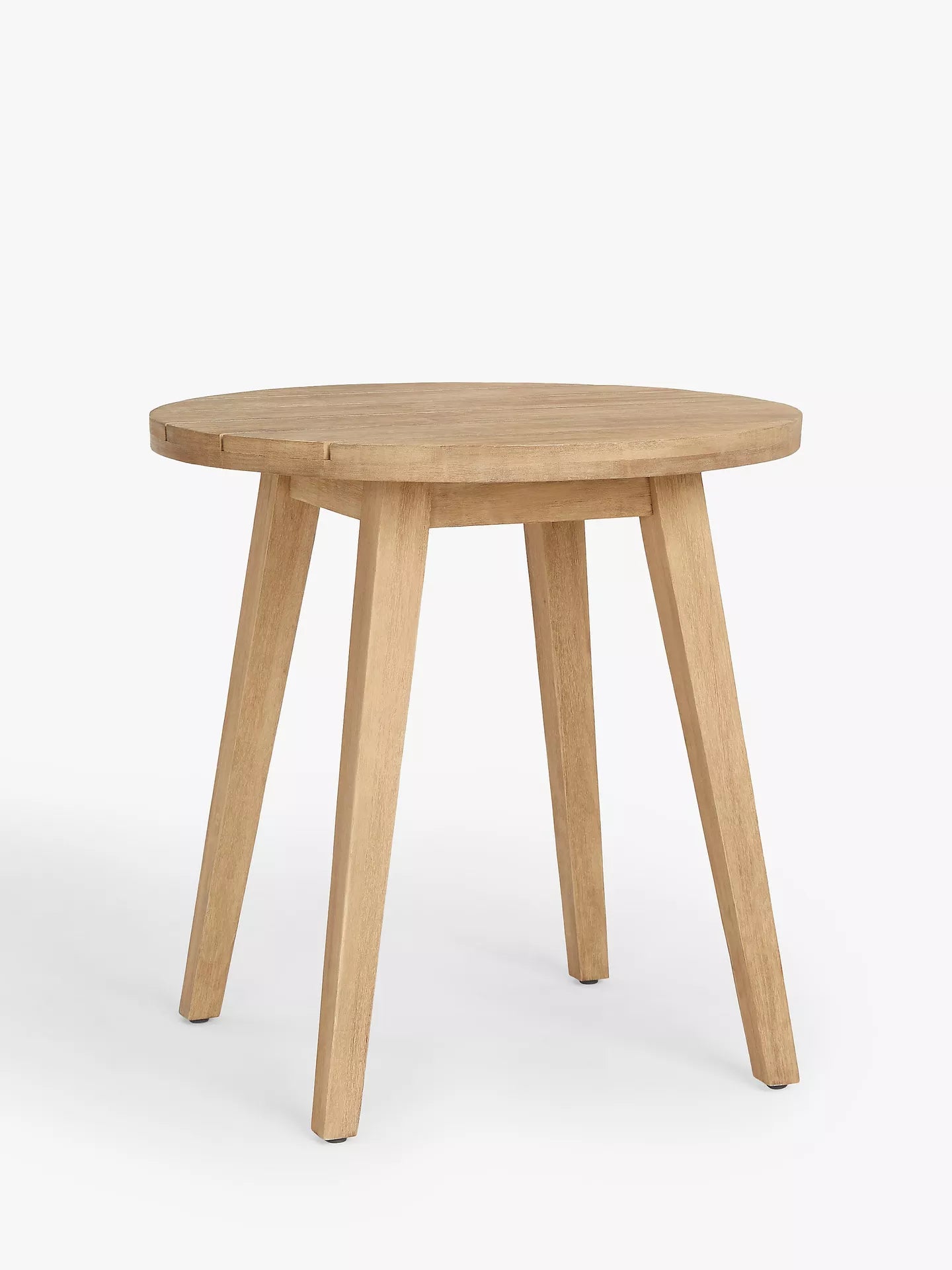 John Lewis Burford Round Garden Bistro Table, 75cm (Acacia Wood), Natural