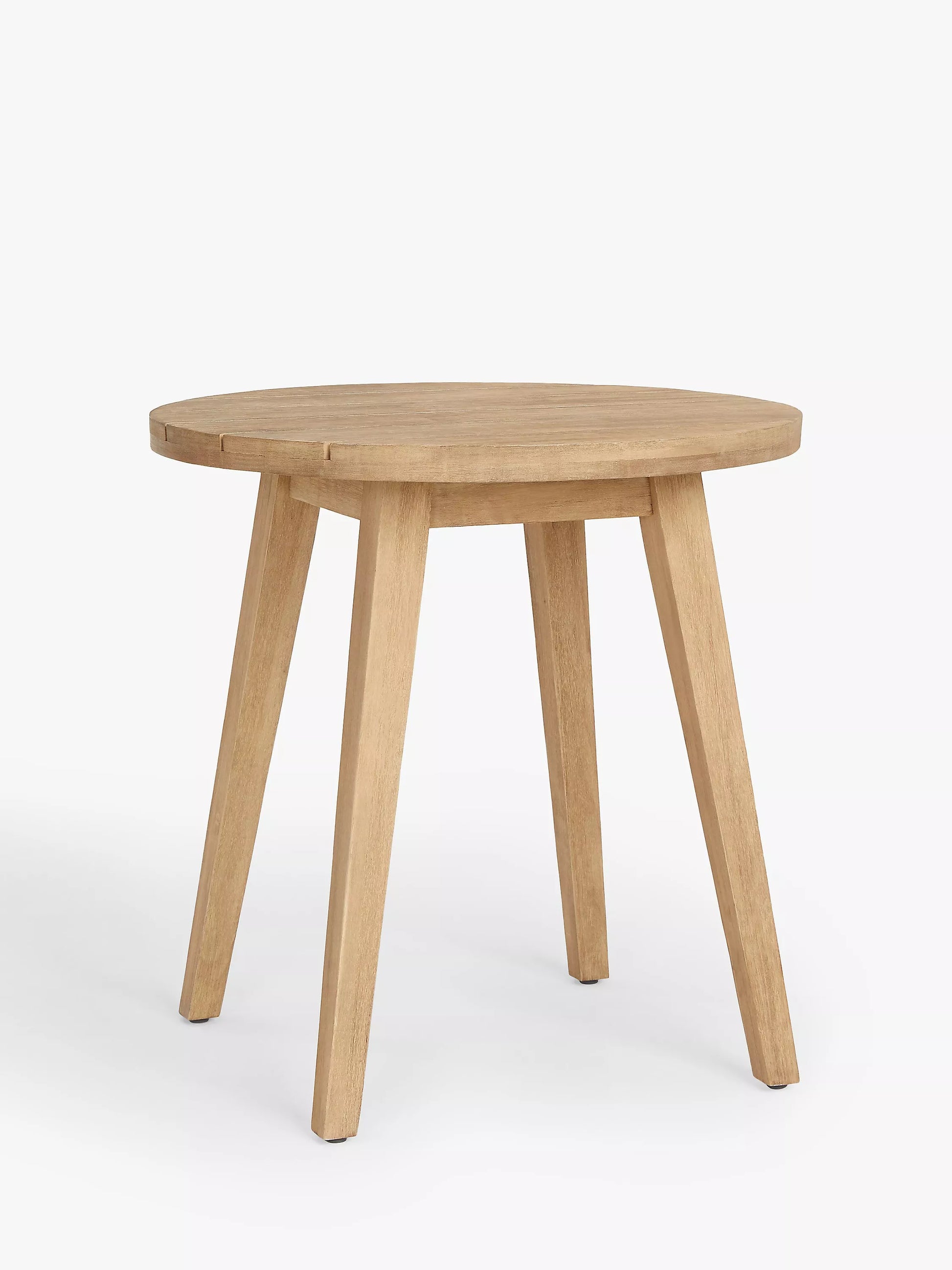 John Lewis Burford Round Garden Bistro Table 75cm Acacia Wood  Natural Garden