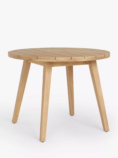 ohn Lewis Burford Round Garden Dining Table, 100cm