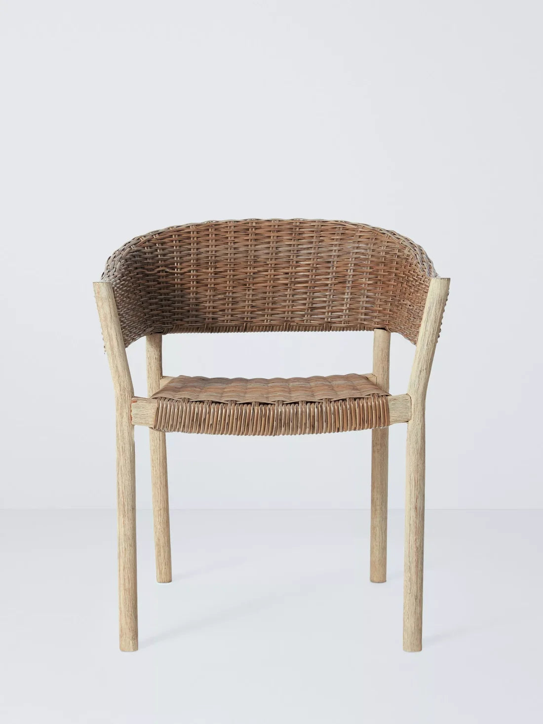 John Lewis Burford Garden Woven Dining Chairs, Set of 2, (Acacia Wood), Natural