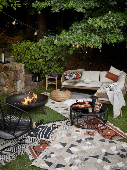 John Lewis Burford 5-Seater Woven Corner Garden Sofa, FSC-Certified (Acacia Wood), Natural