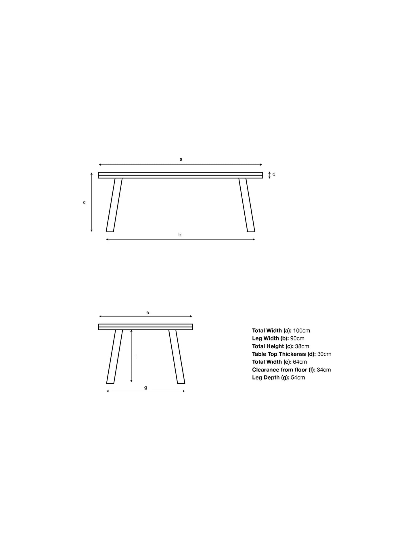 John Lewis Burford Rectangular Garden Coffee Table, FSC-Certified (Acacia Wood), Natural