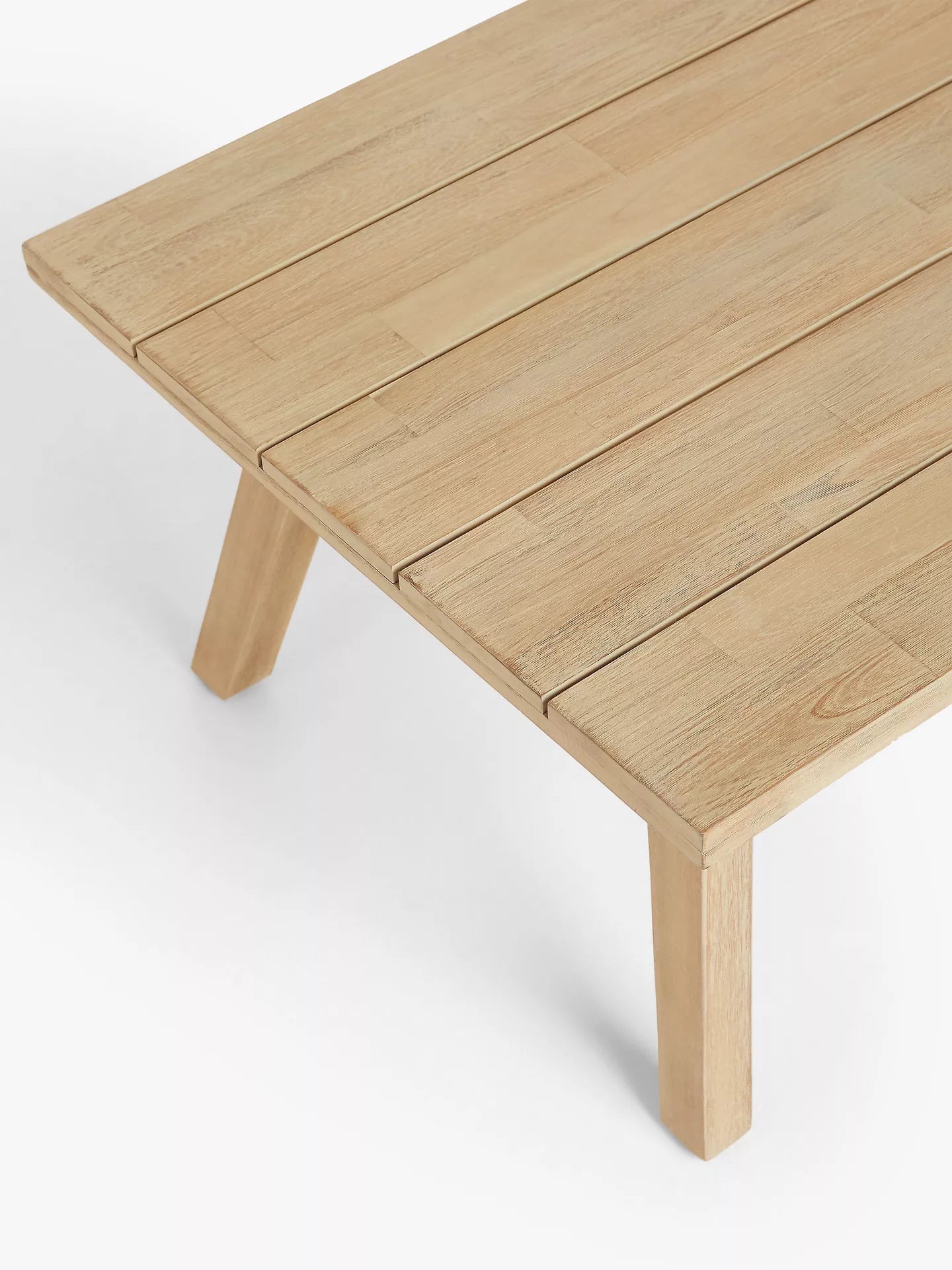 John Lewis Burford Rectangular Garden Coffee Table, FSC-Certified (Acacia Wood), Natural