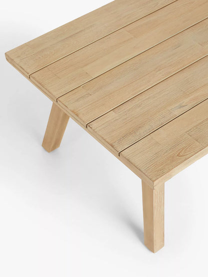 John Lewis Burford Rectangular Garden Coffee Table, FSC-Certified (Acacia Wood), Natural