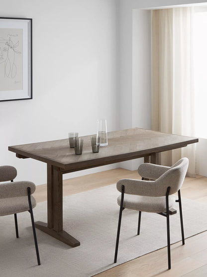 John Lewis Estate 6-10 Seater Extending Dining Table, Dark