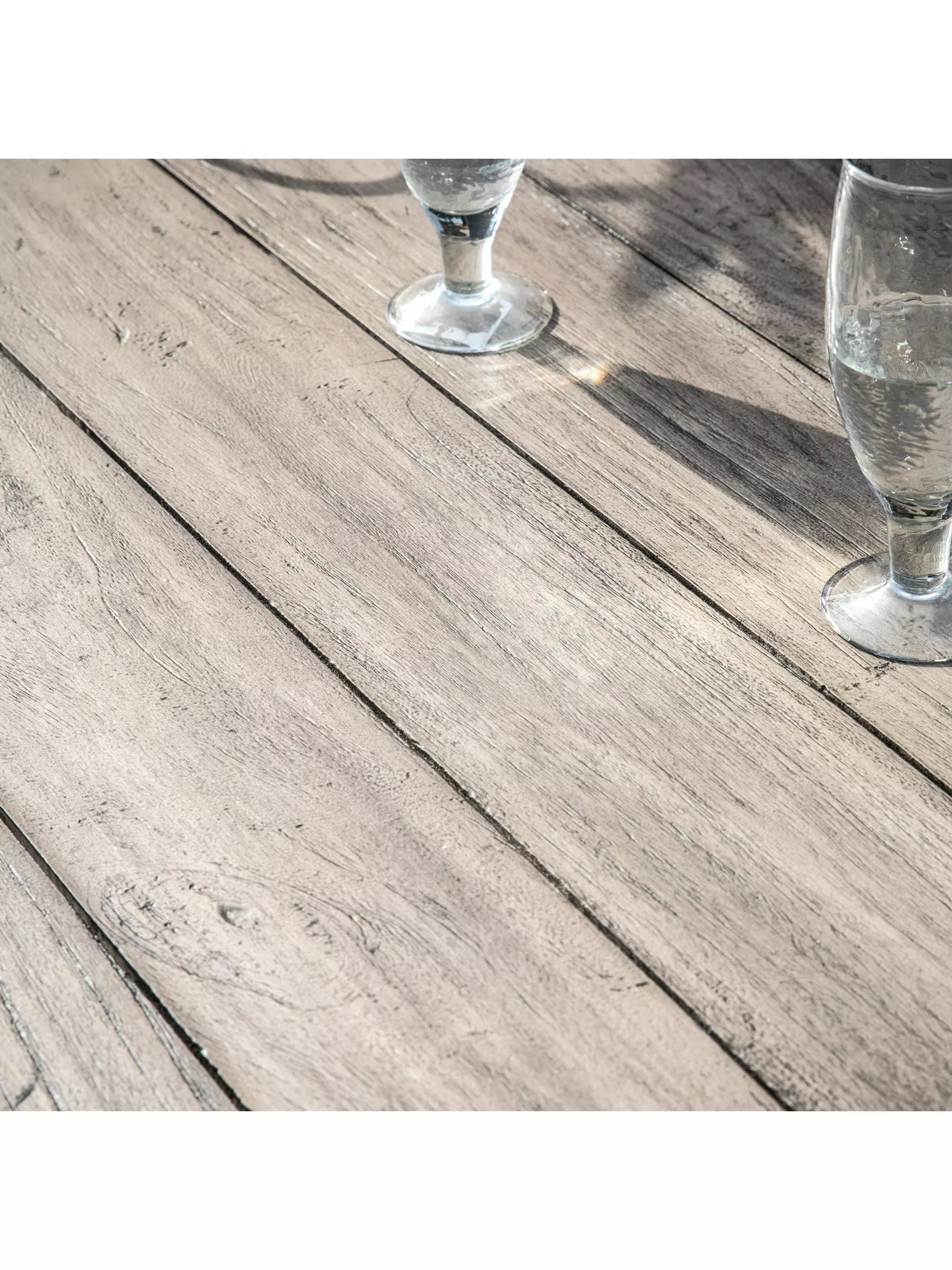 Gallery Direct Taranto 8-Seater Rectangular Acacia Wood Garden Dining Table, Grey